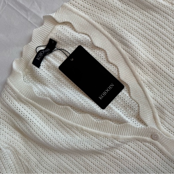 NWT - KOJOOIN Women's Size L SET of 3 Cardigans - Navy, Cream, and Gray - Picture 12 of 16